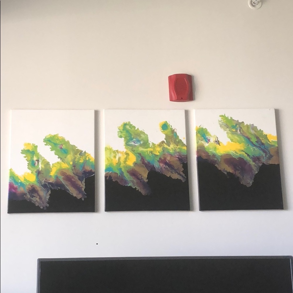 3 pcs Acrylic Artwork